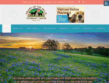 Tablet Screenshot of heartofthehillsvet.com